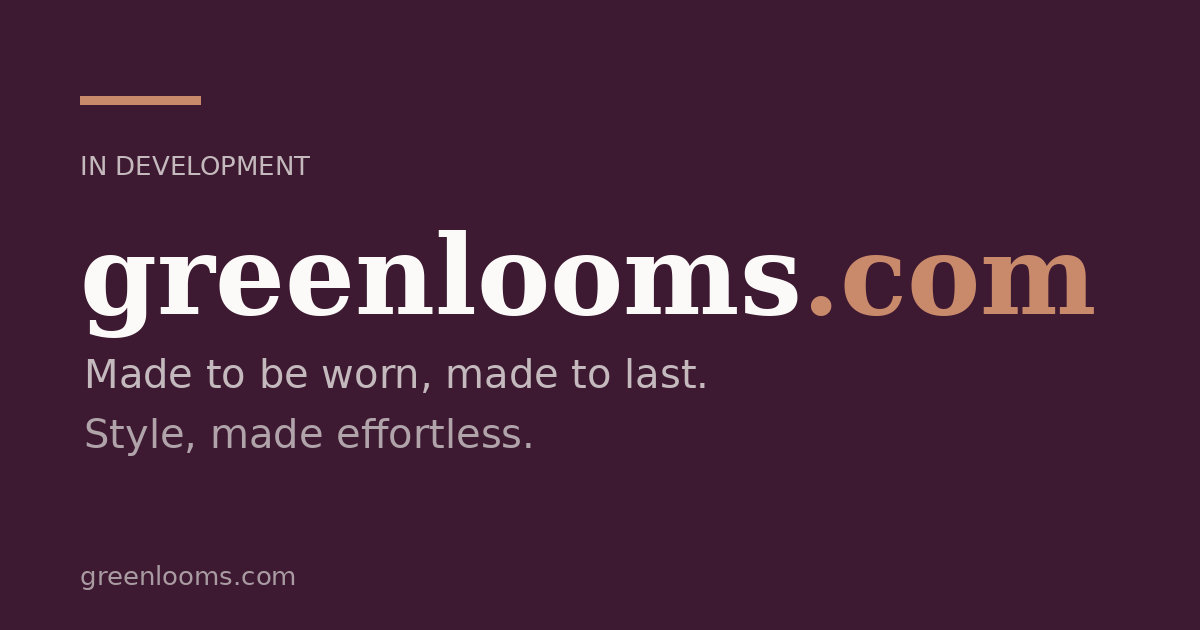 Link preview image for greenlooms.com